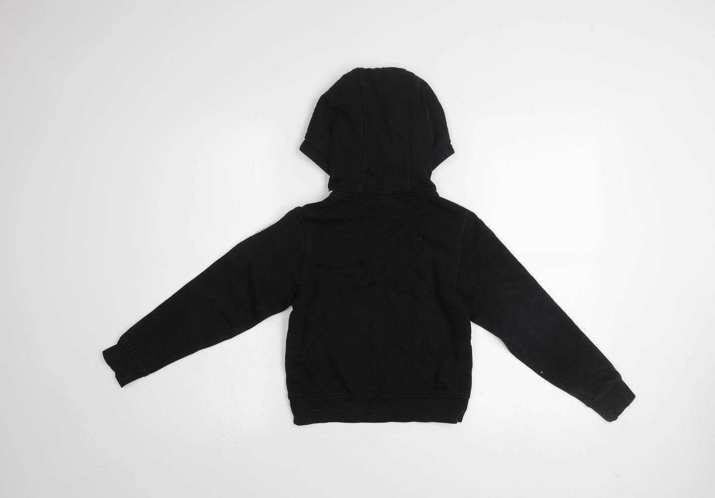 Lonsdale Boys Black 7-8 Years Hooded Track Jacket Full Zip Fleece
