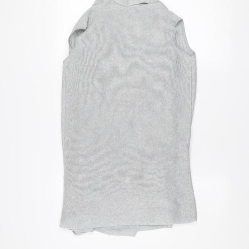 Esmara Women’s Grey Sleeveless Knit Cardigan XS Lightweight Open Front