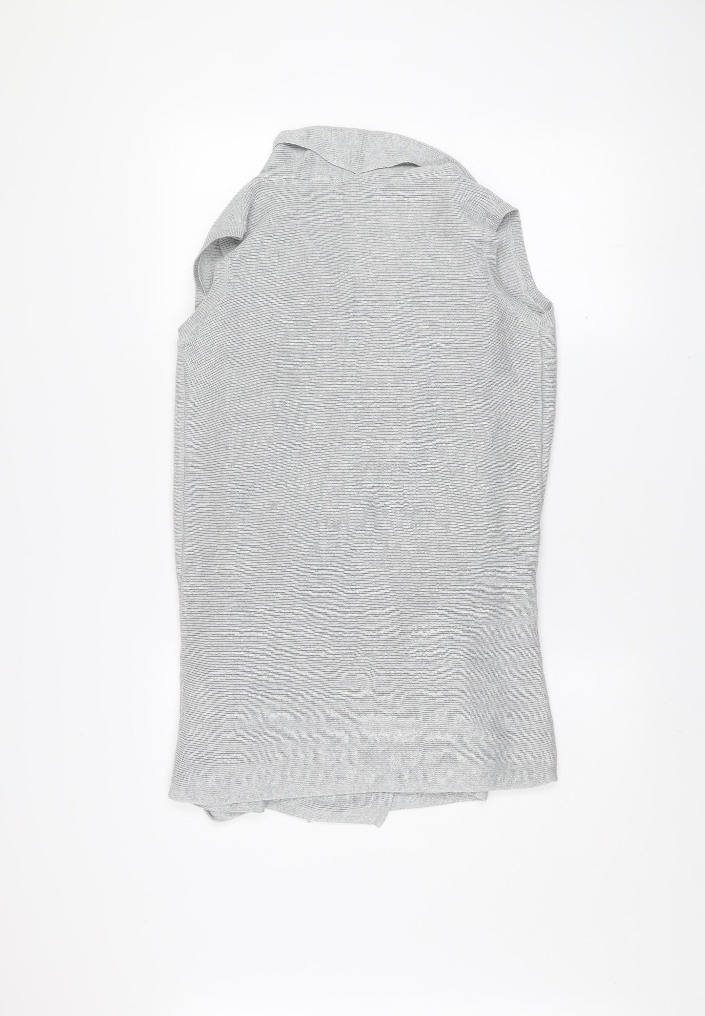 Esmara Women’s Grey Sleeveless Knit Cardigan XS Lightweight Open Front