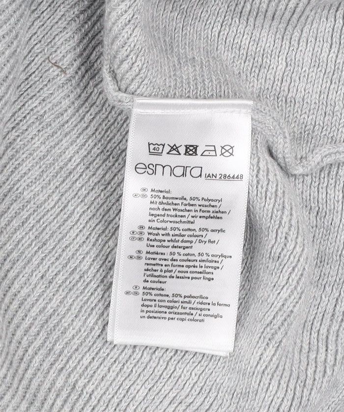 Esmara Women’s Grey Sleeveless Knit Cardigan XS Lightweight Open Front