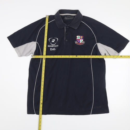 Rugbytech Men's Blue Polo Shirt L Sports Team Karmann Volkswagen
