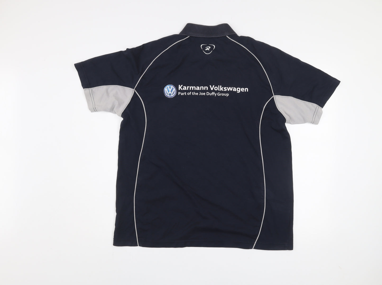 Rugbytech Men's Blue Polo Shirt L Sports Team Karmann Volkswagen