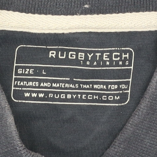 Rugbytech Men's Blue Polo Shirt L Sports Team Karmann Volkswagen