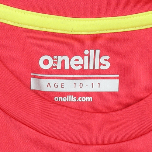 O'Neills Boys Red Short Sleeve Sports T-Shirt 10-11 Years Lightweight Activewear