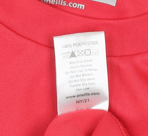 O'Neills Boys Red Short Sleeve Sports T-Shirt 10-11 Years Lightweight Activewear