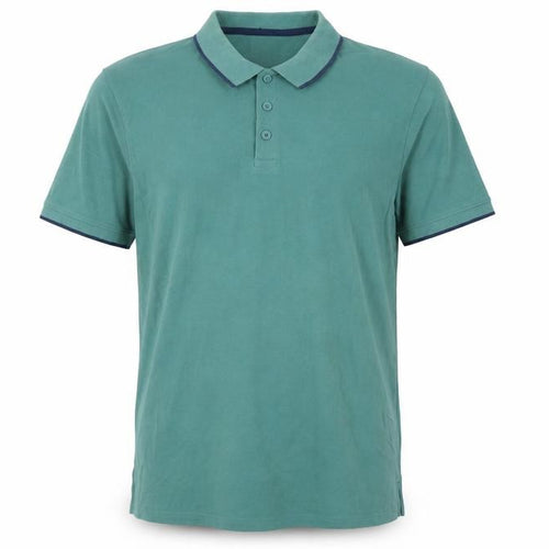 Mountain Warehouse Men’s Green Cotton Polo Shirt XL Regular Fit