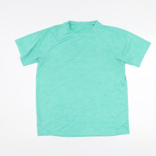 Dunnes Stores Men's Green Short Sleeve Active T-Shirt Size S