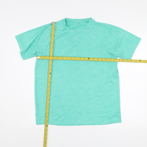Dunnes Stores Men's Green Short Sleeve Active T-Shirt Size S