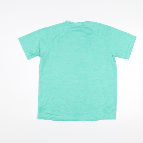 Dunnes Stores Men's Green Short Sleeve Active T-Shirt Size S