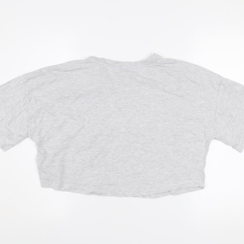 Friends Women's Grey Cropped T-Shirt XS Relaxed Fit Phoebe Design
