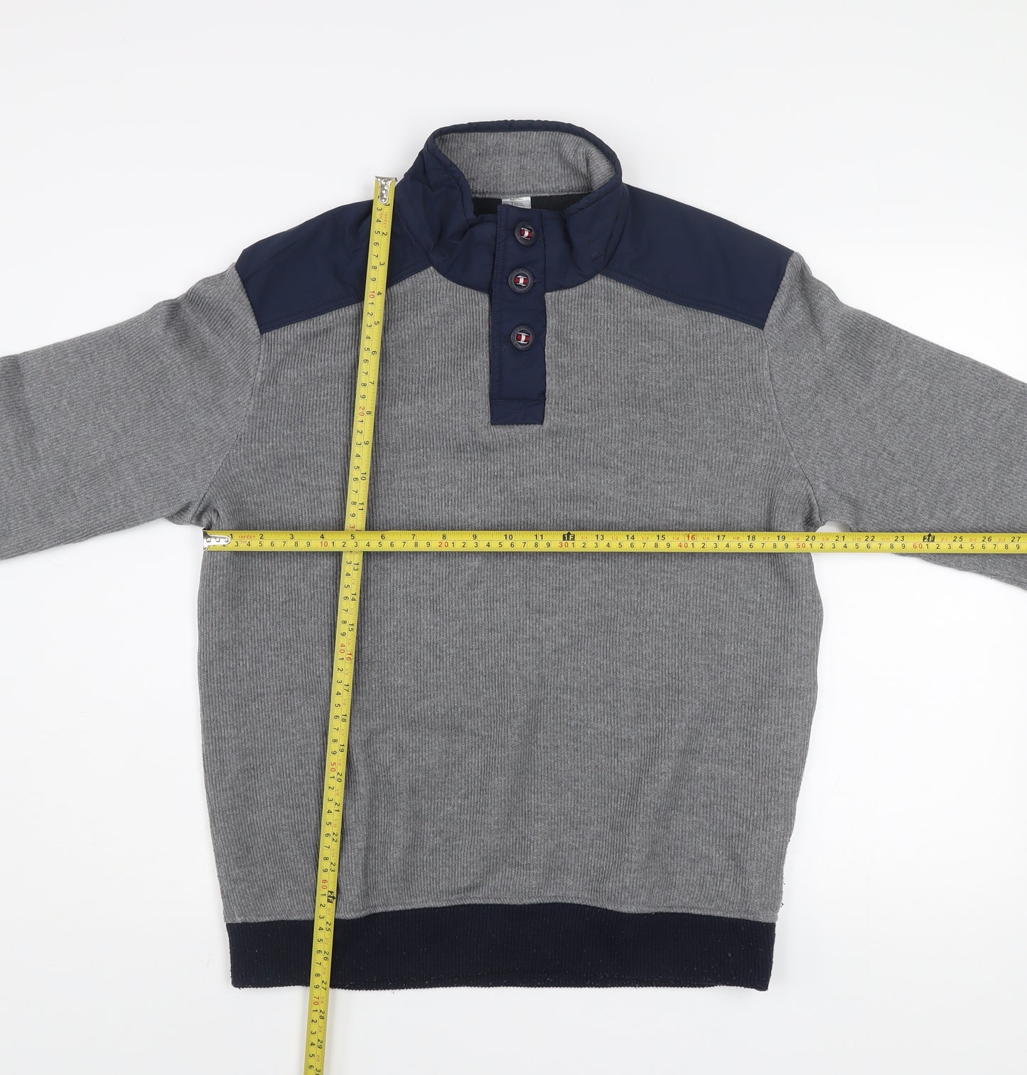 Decathlon Men’s Grey XL Henley Sweatshirt Outdoor Pullover