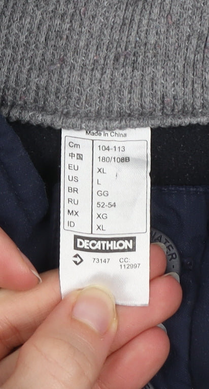 Decathlon Men’s Grey XL Henley Sweatshirt Outdoor Pullover