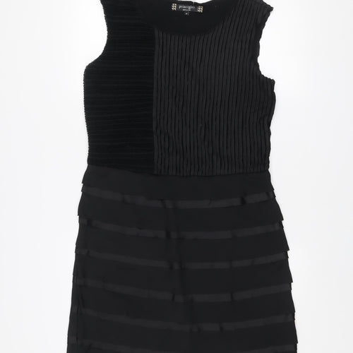 Principles by Ben de Lisi Womens Black Sleeveless Sheath Dress Size 14