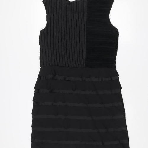 Principles by Ben de Lisi Womens Black Sleeveless Sheath Dress Size 14