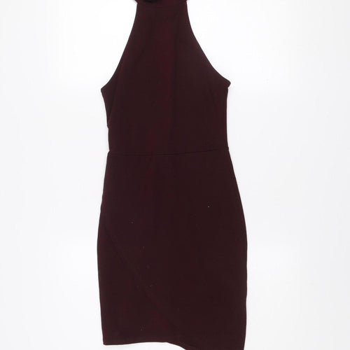 Forever 21 Women Brown Sleeveless Bodycon Short Dress M
