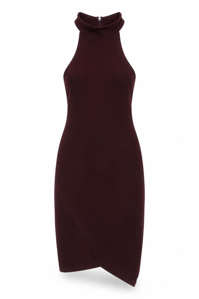 Forever 21 Women Brown Sleeveless Bodycon Short Dress M