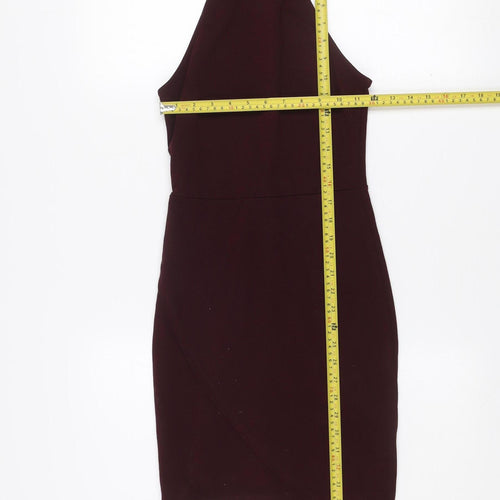 Forever 21 Women Brown Sleeveless Bodycon Short Dress M