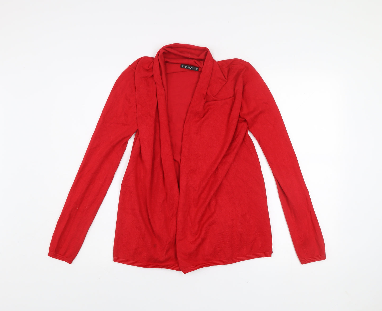 Dunnes Women’s Red XS Open Front Long Sleeve Cardigan