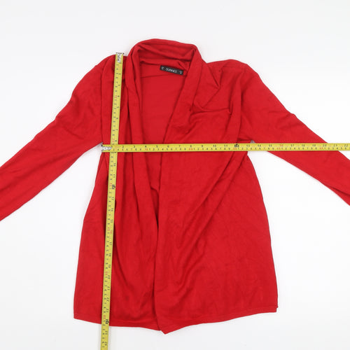 Dunnes Women’s Red XS Open Front Long Sleeve Cardigan