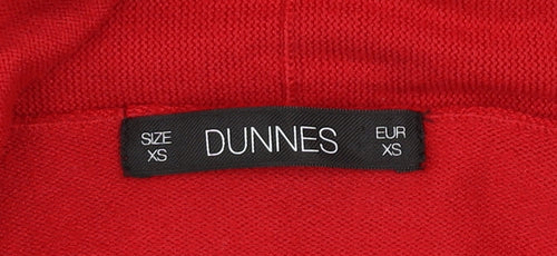 Dunnes Women’s Red XS Open Front Long Sleeve Cardigan