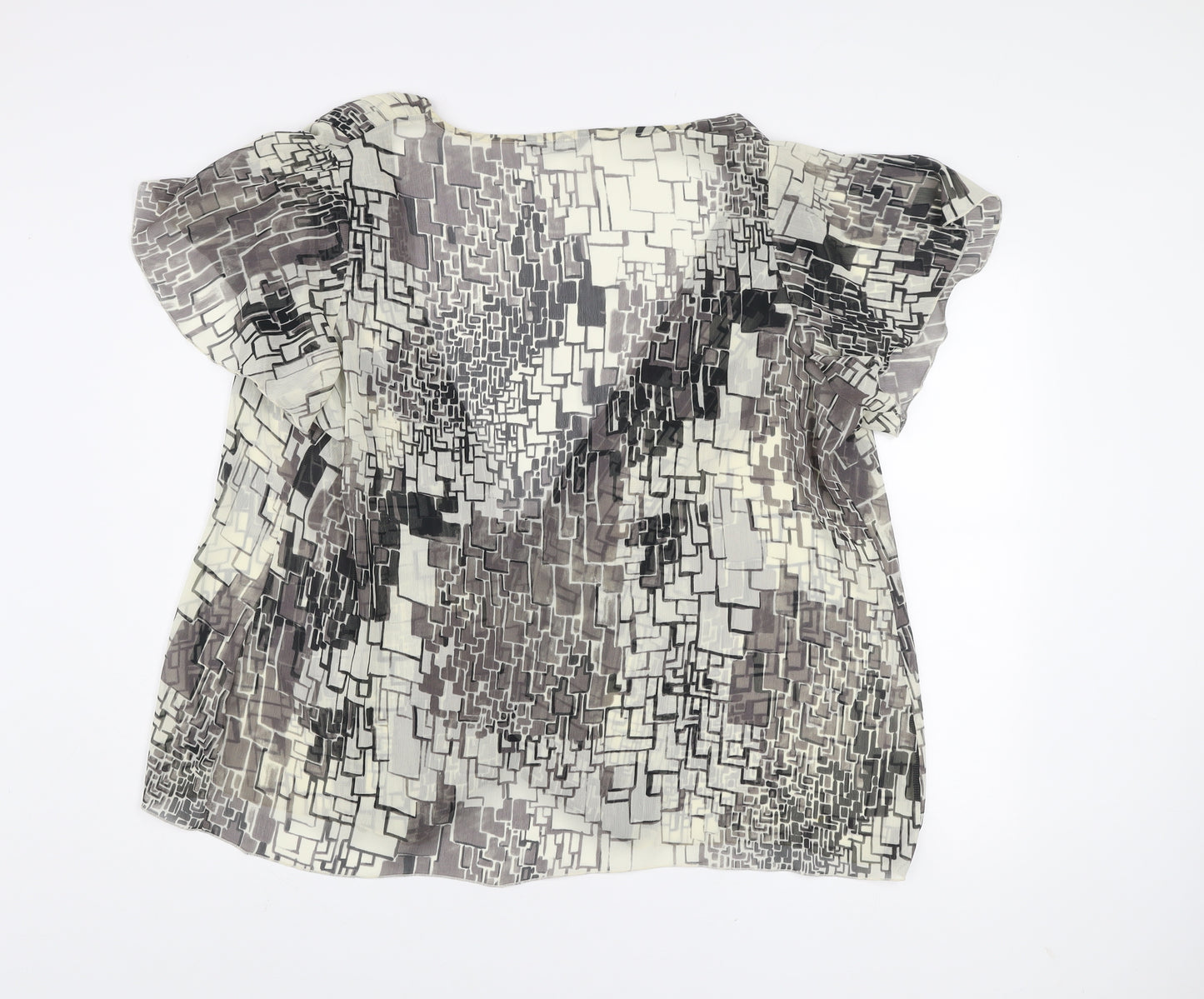 Marks and Spencer Autograph Women’s Multicoloured Geometric Wrap Blouse Size 28