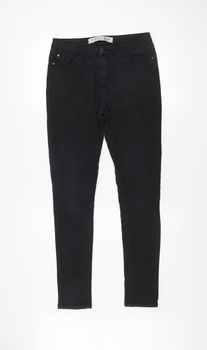 Denim Co. Women's Black Skinny Jeans Size 12 Slim Fit