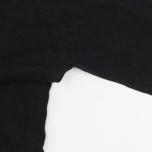 Mish Mash Men's Black Cotton Crew Neck Jumper Size L