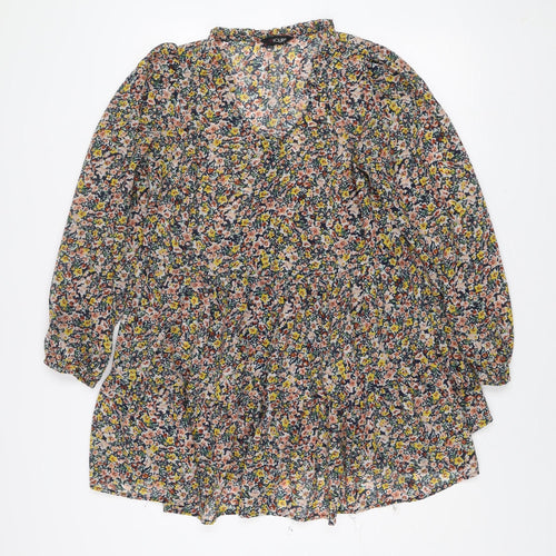 Yours Women's Multicoloured Floral Smock Dress Size 16