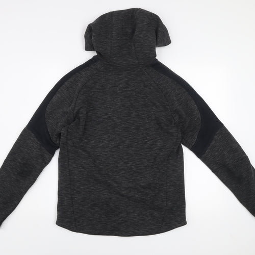 Puma Womens Grey Small Hooded Full Zip Activewear Track Jacket