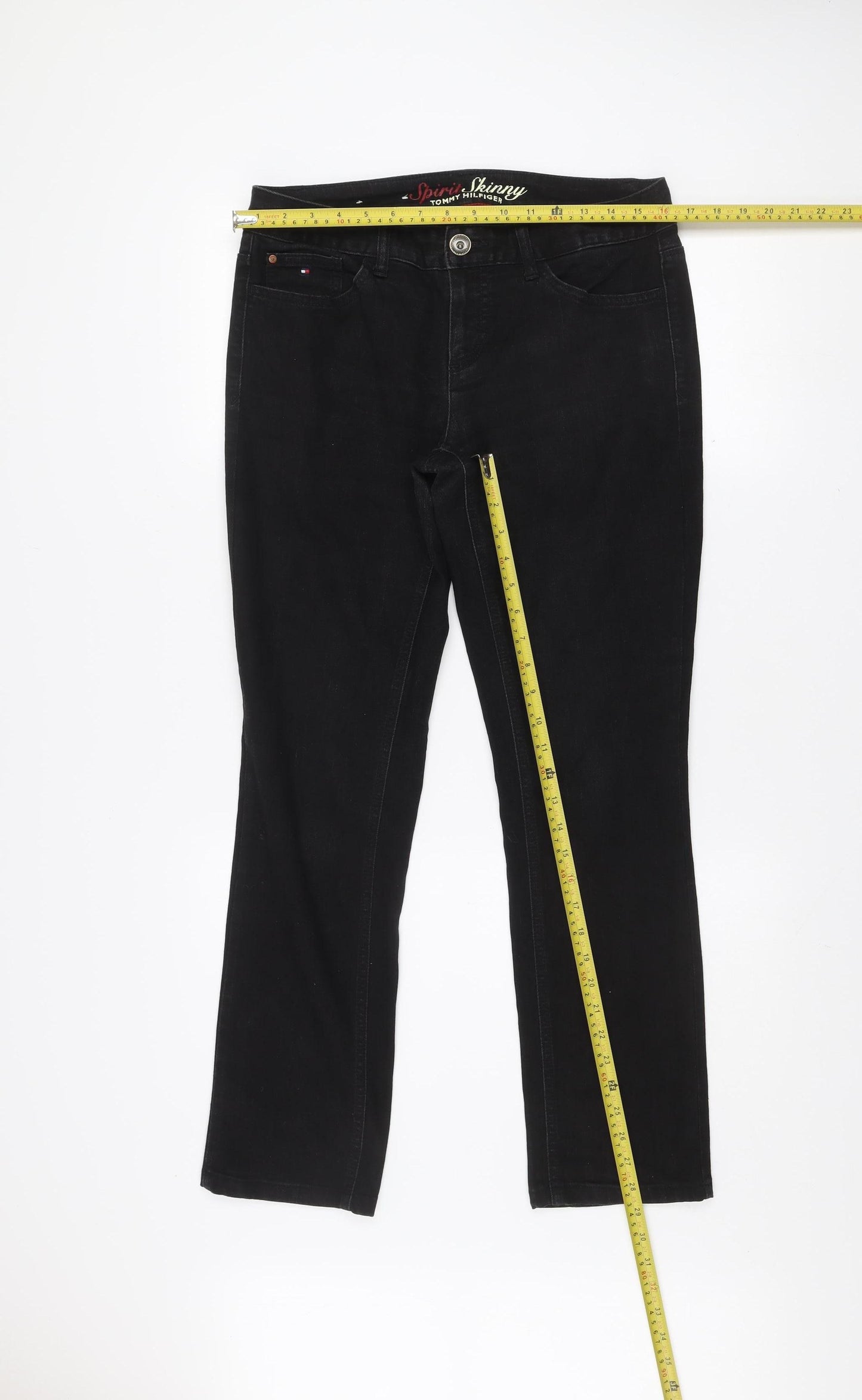 Tommy Hilfiger Women’s Black Skinny Jeans Size 6R Cotton Blend Denim