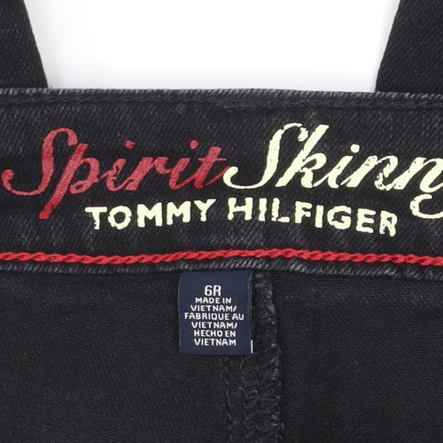 Tommy Hilfiger Women’s Black Skinny Jeans Size 6R Cotton Blend Denim