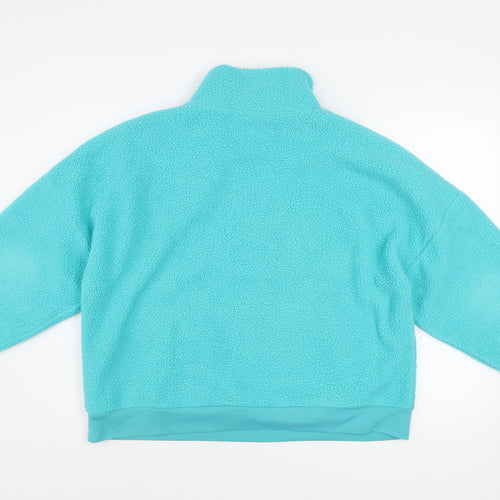 Dunnes Women’s Blue 1/2 Zip Fleece Pullover Sweatshirt L