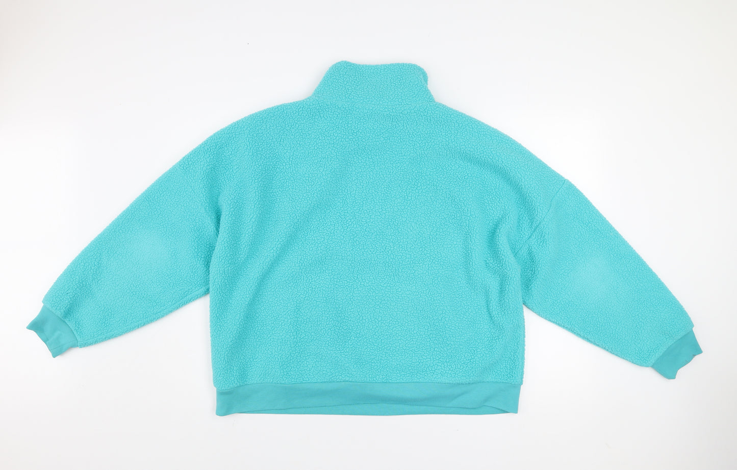 Dunnes Women’s Blue 1/2 Zip Fleece Pullover Sweatshirt L