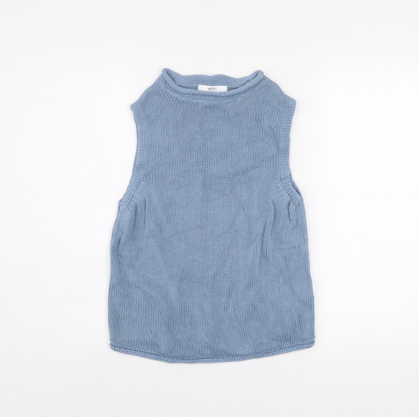Next Men’s Blue Sleeveless Knitted Cotton Top Size M