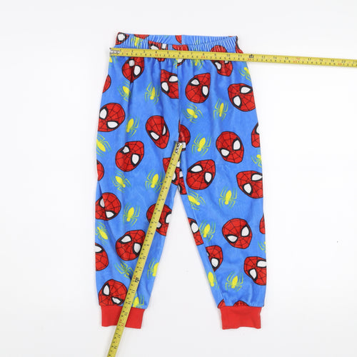 Dunnes Stores Boys Blue Spider-Man Fleece Pyjama Pants 5-6 Years