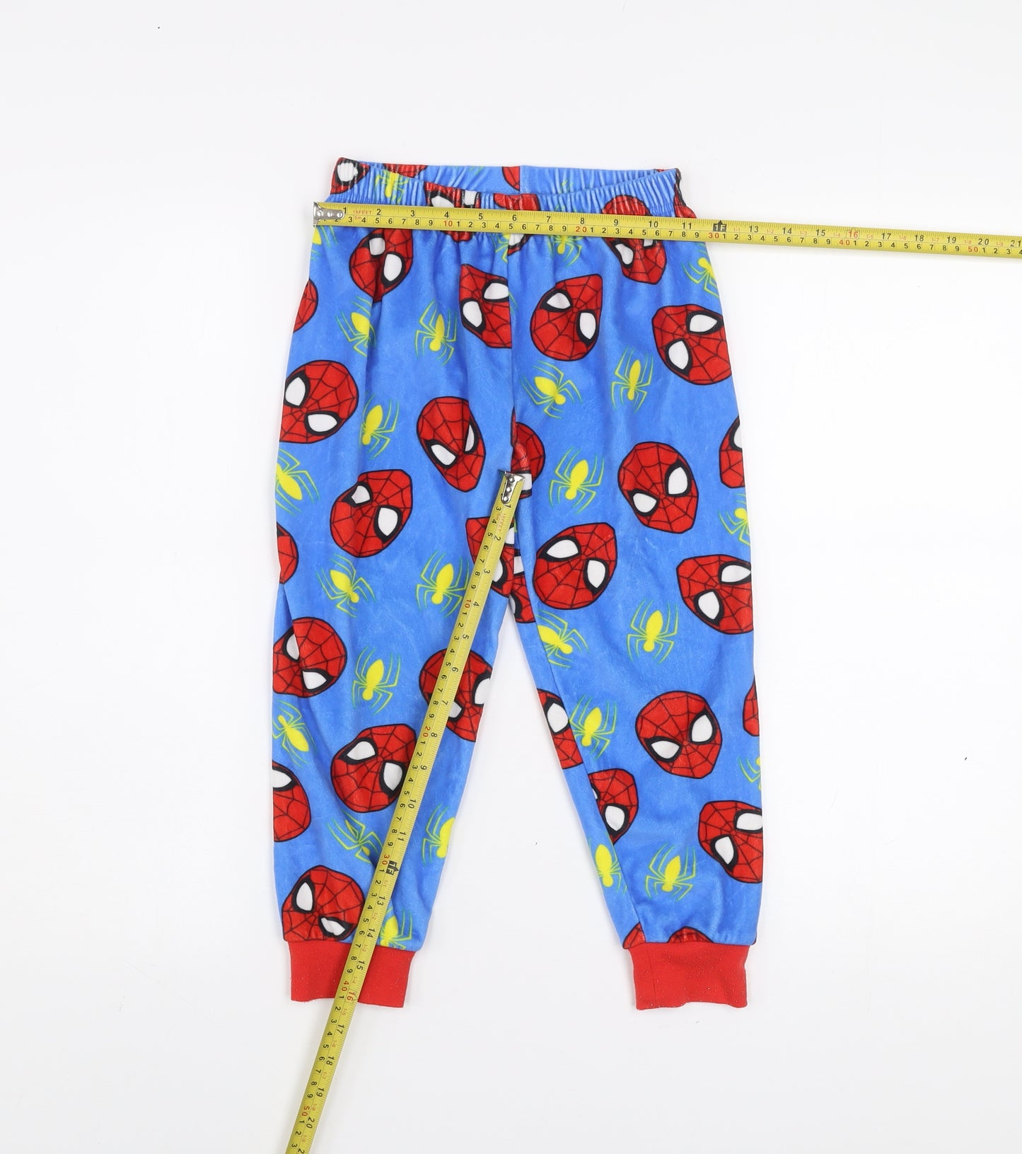 Dunnes Stores Boys Blue Spider-Man Fleece Pyjama Pants 5-6 Years