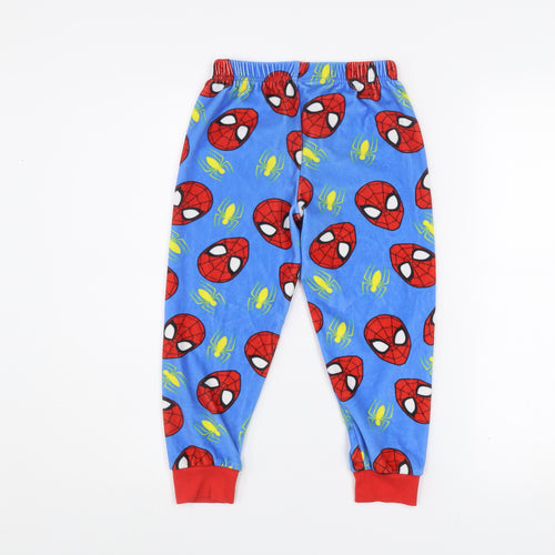Dunnes Stores Boys Blue Spider-Man Fleece Pyjama Pants 5-6 Years