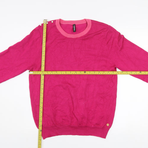 Rant & Rave Women's Pink Crew Neck Pullover Jumper Size 14