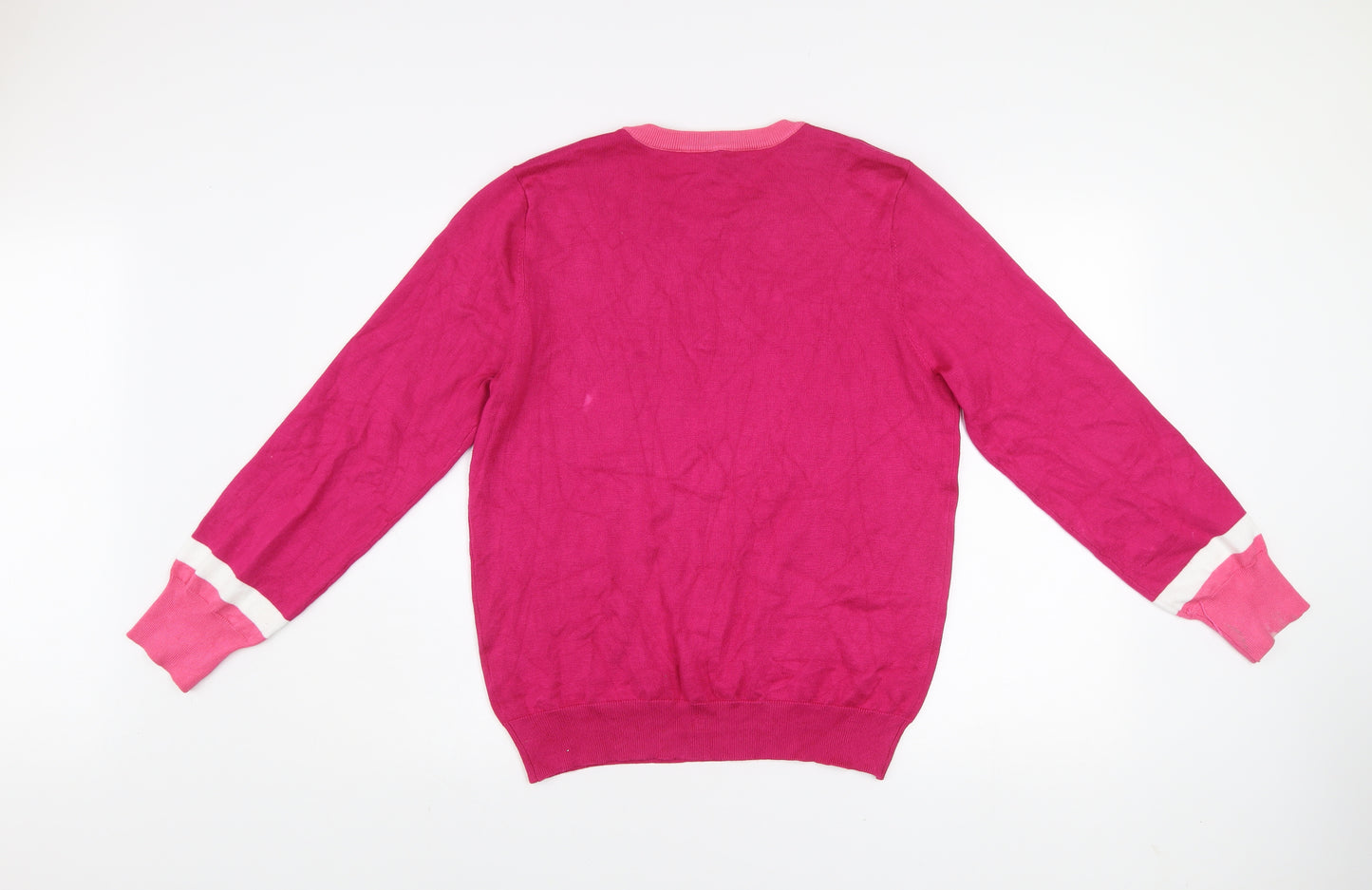 Rant & Rave Women's Pink Crew Neck Pullover Jumper Size 14