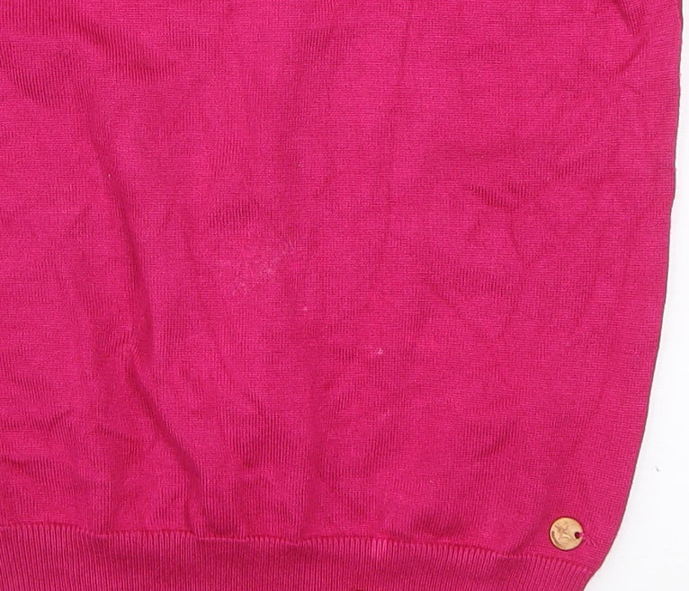 Rant & Rave Women's Pink Crew Neck Pullover Jumper Size 14
