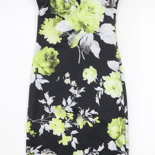 Cameo Rose Women’s Black Floral Bodycon Dress Size 8