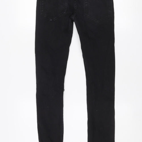 Very Man Black Skinny Fit Jeans Men’s Waist 28 Regular Distressed Denim