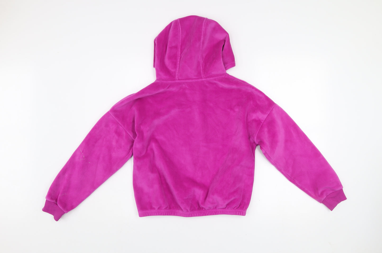 Dunnes Stores Women’s Pink Velour Pullover Hoodie Be Kind Design Size M