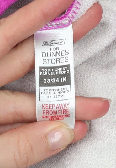 Dunnes Stores Women’s Pink Velour Pullover Hoodie Be Kind Design Size M