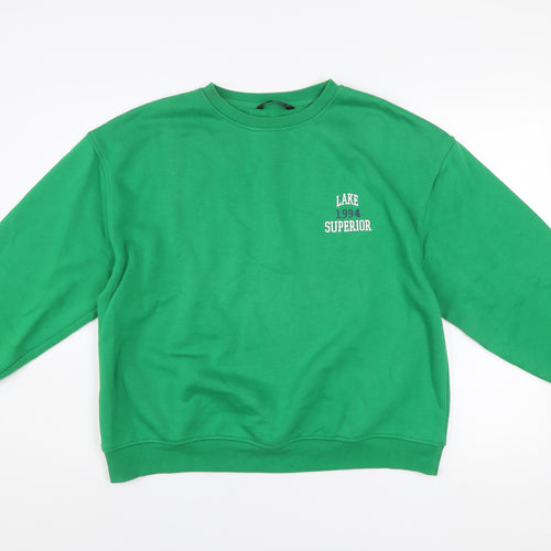 Dunnes Women’s Ivy Green Pullover Sweatshirt Size L