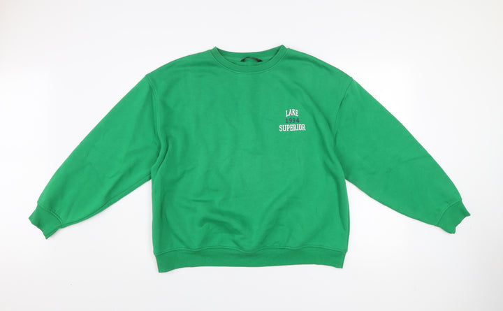 Dunnes Women’s Ivy Green Pullover Sweatshirt Size L