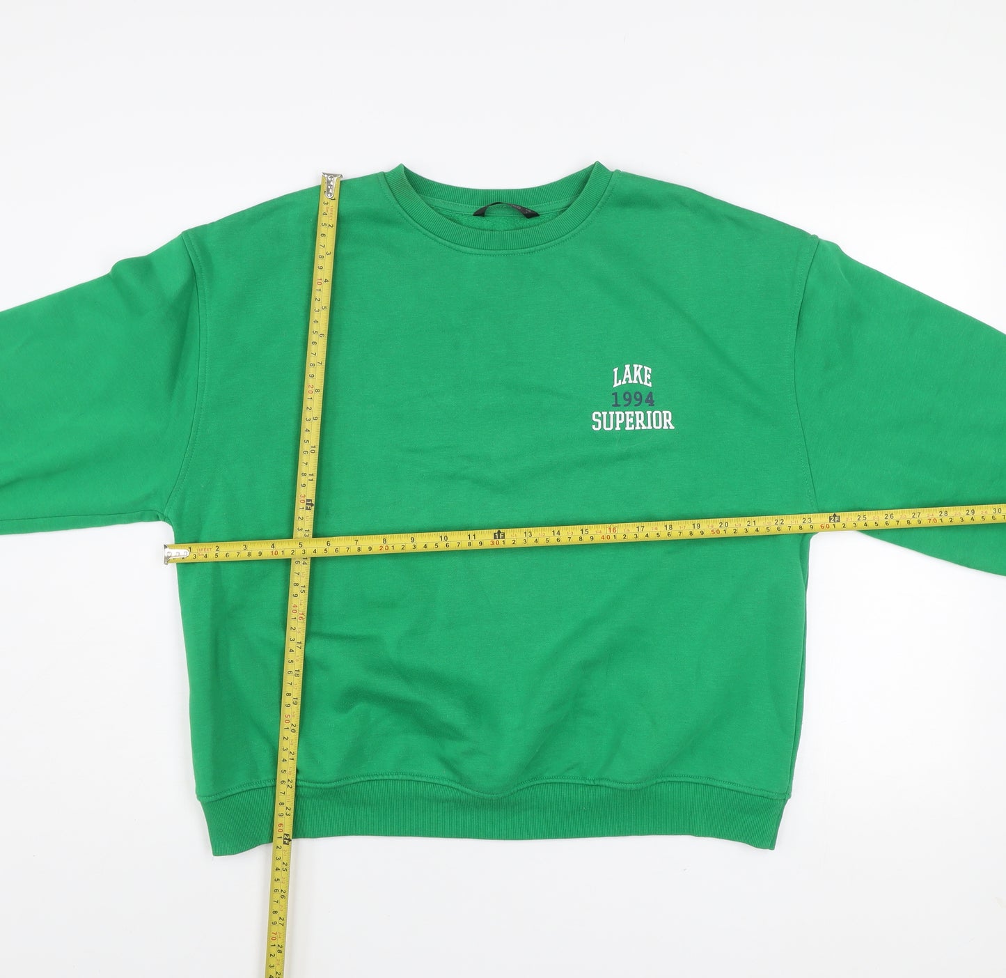 Dunnes Women’s Ivy Green Pullover Sweatshirt Size L