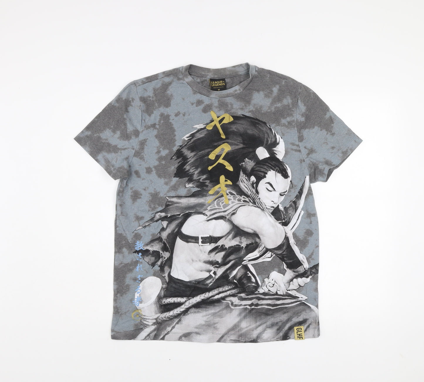 League of Legends Men’s Grey Yasuo Graphic T-Shirt Size M