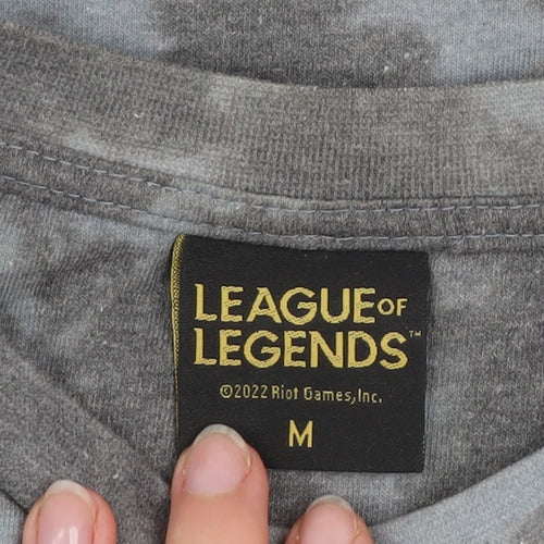 League of Legends Men’s Grey Yasuo Graphic T-Shirt Size M
