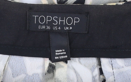 Topshop Women’s Multicoloured Floral Slim Trousers Size 8